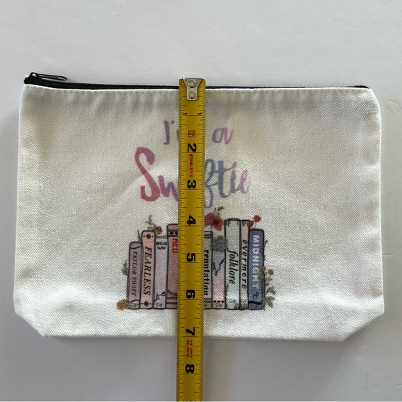 Taylor Swift "Eras" Canvas Cosmetic Makeup Pencil Case Bag - Picture 5 of 8